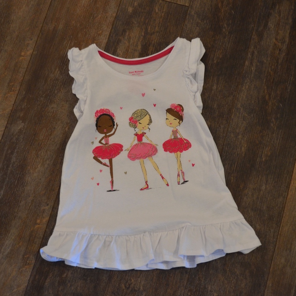 White Blouse w/Ballerina's
